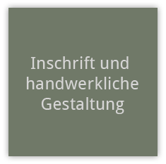 Inschrift und Gestaltung